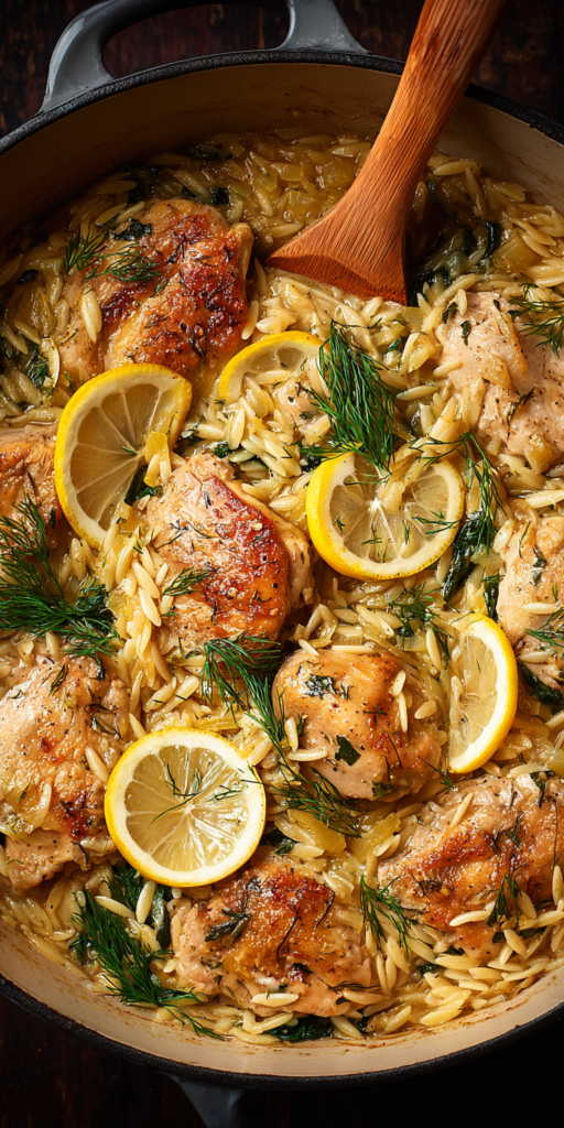 Lemon Orzo Greek Salad Bowl Recipe