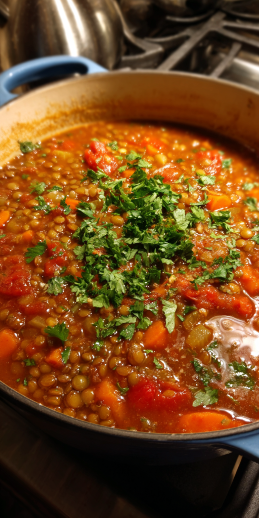 Lentil Soup Mediterranean Recipes Pot