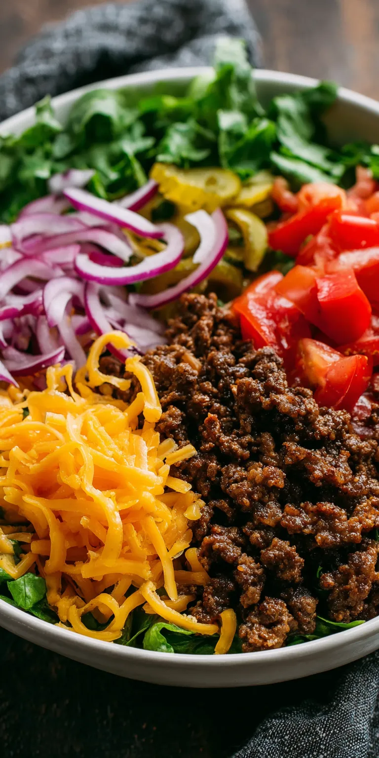 Loaded Burger Bowls Simple Recipe served warm with cozy spices