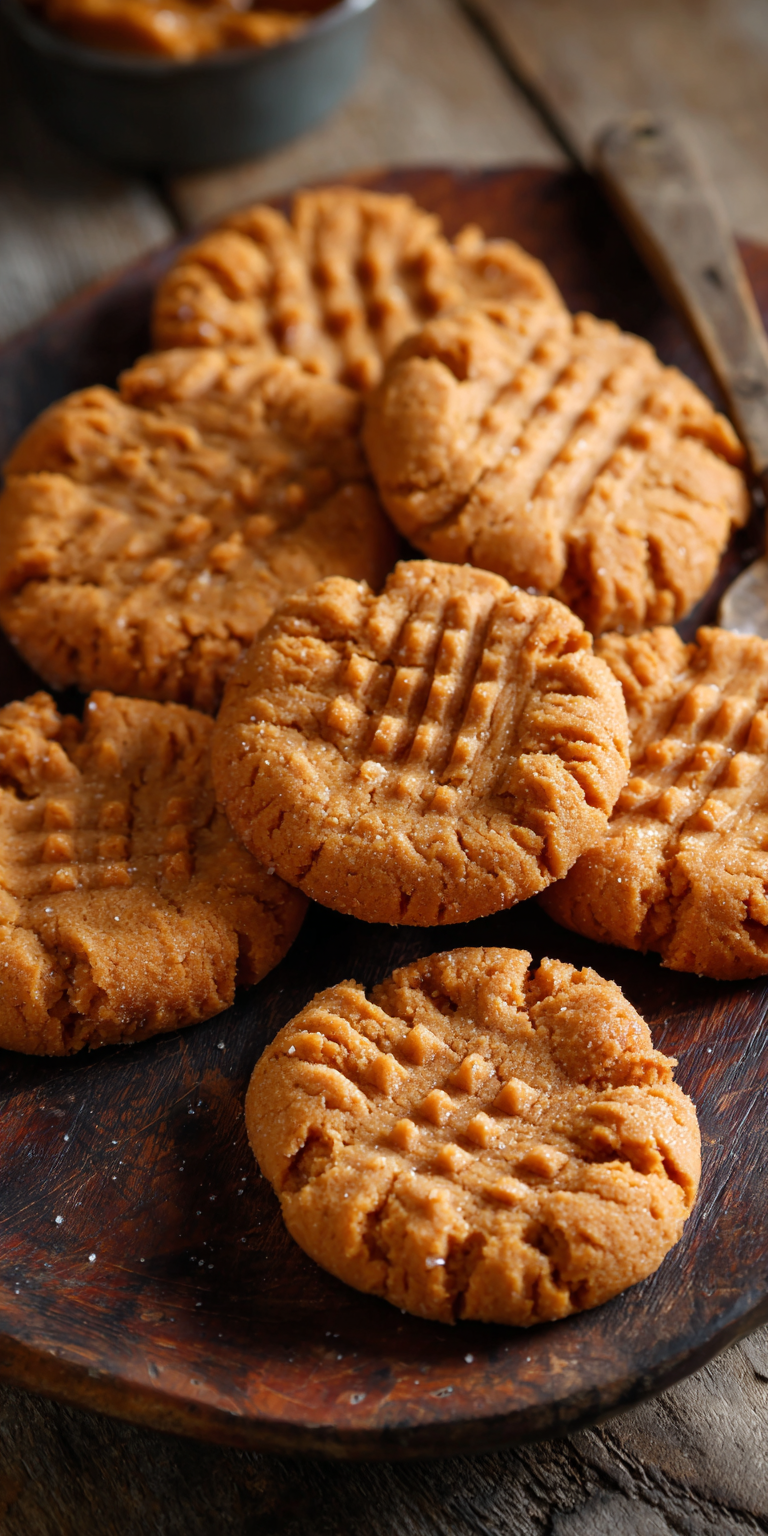 Low Carb Peanut Butter Cookies served warm with cozy spices