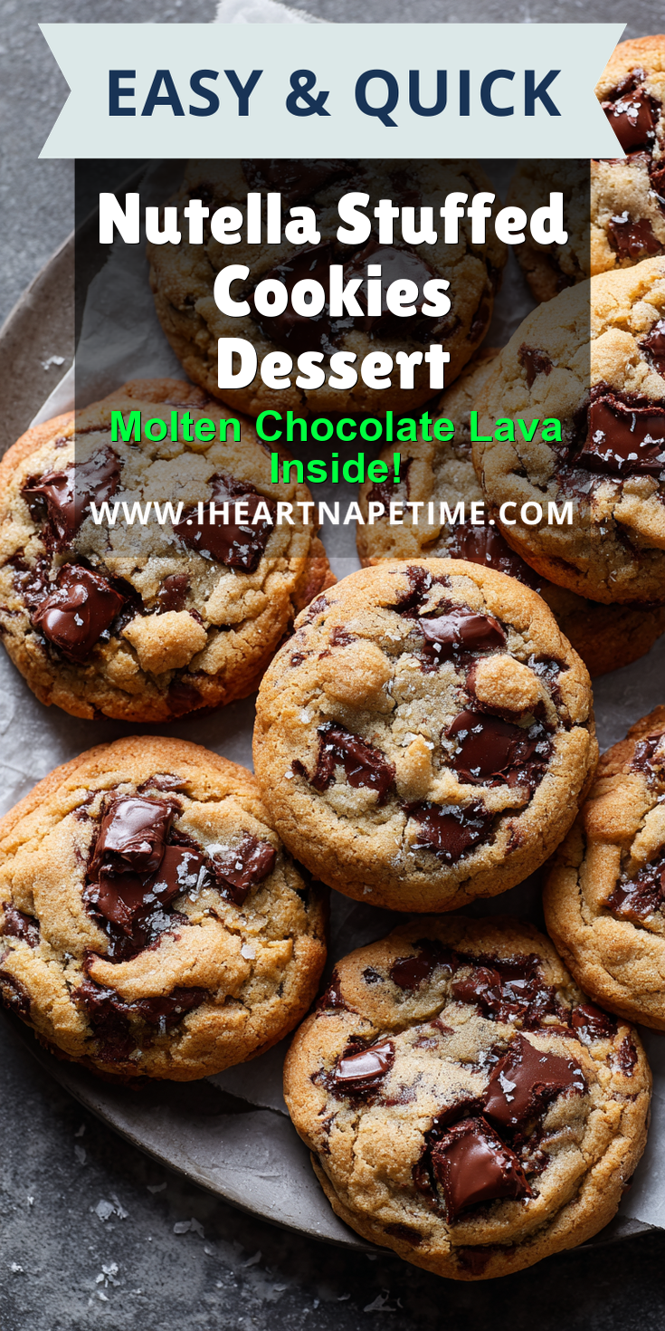 Nutella Stuffed Cookies Dessert served warm with gentle spices and a cozy aroma