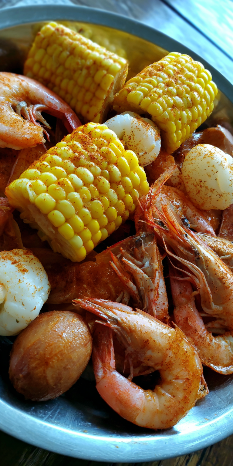 Old Bay Shrimp Seafood Boil Recipes served warm with cozy spices