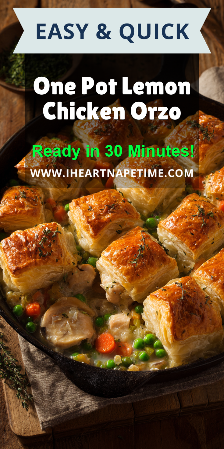 One Pot Lemon Chicken Orzo served warm with cozy spices