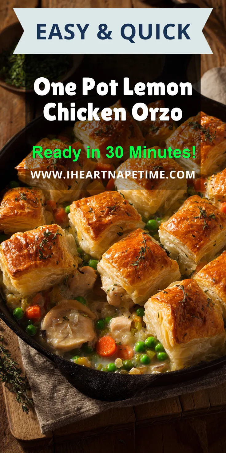 One Pot Lemon Chicken Orzo served warm with cozy spices