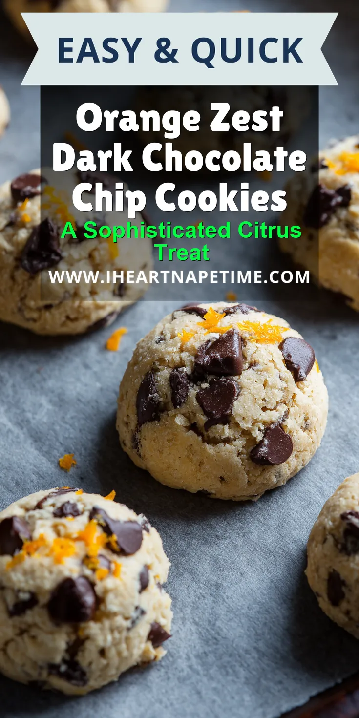 Orange Zest Dark Chocolate Chip Cookies served warm with cozy spices
