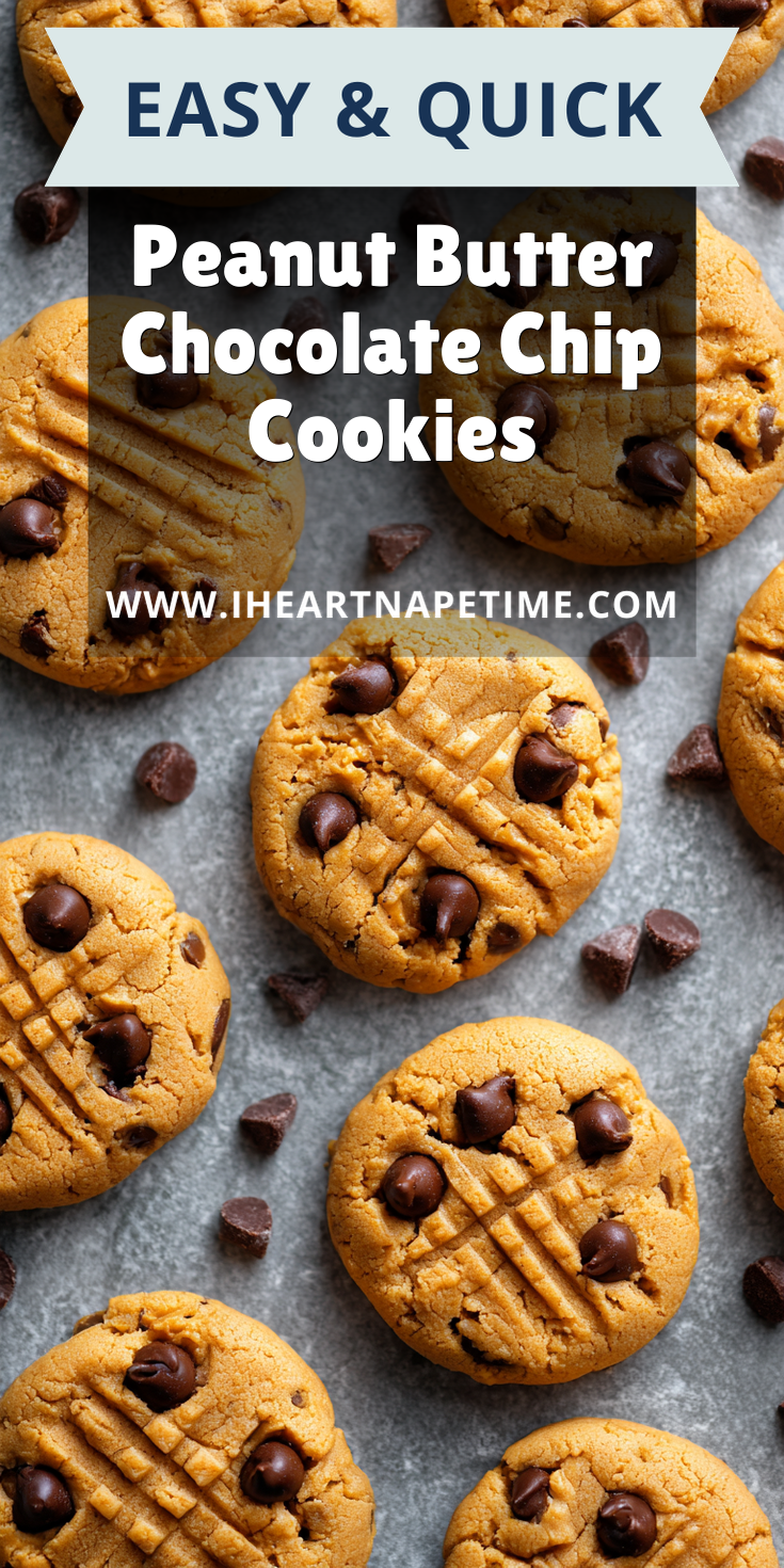 Peanut Butter Chocolate Chip Cookies served warm with cozy spices