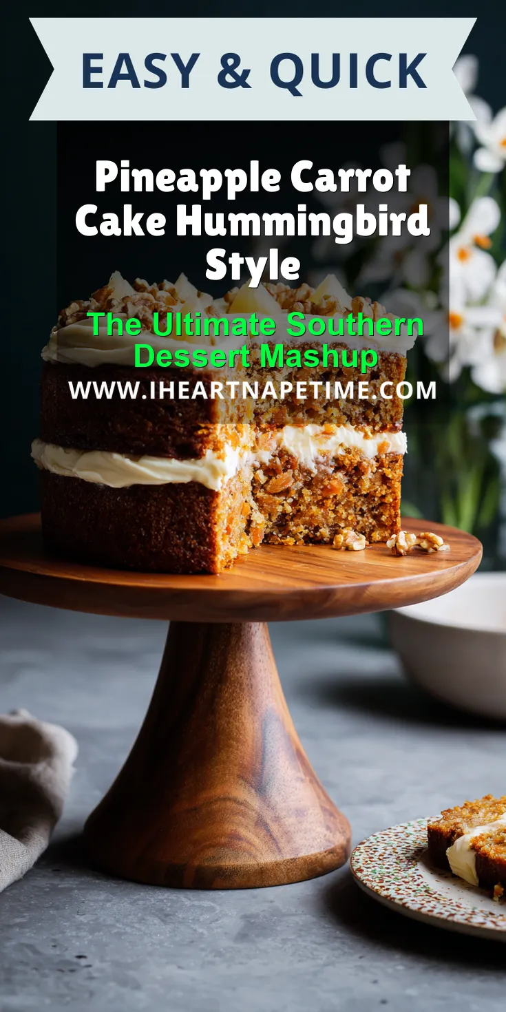 Pineapple Carrot Cake Hummingbird Style served warm with cozy spices