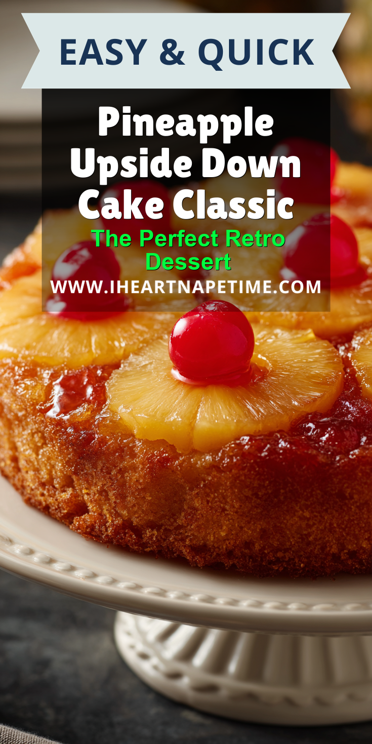 Pineapple Upside Down Cake Classic served warm with cozy spices