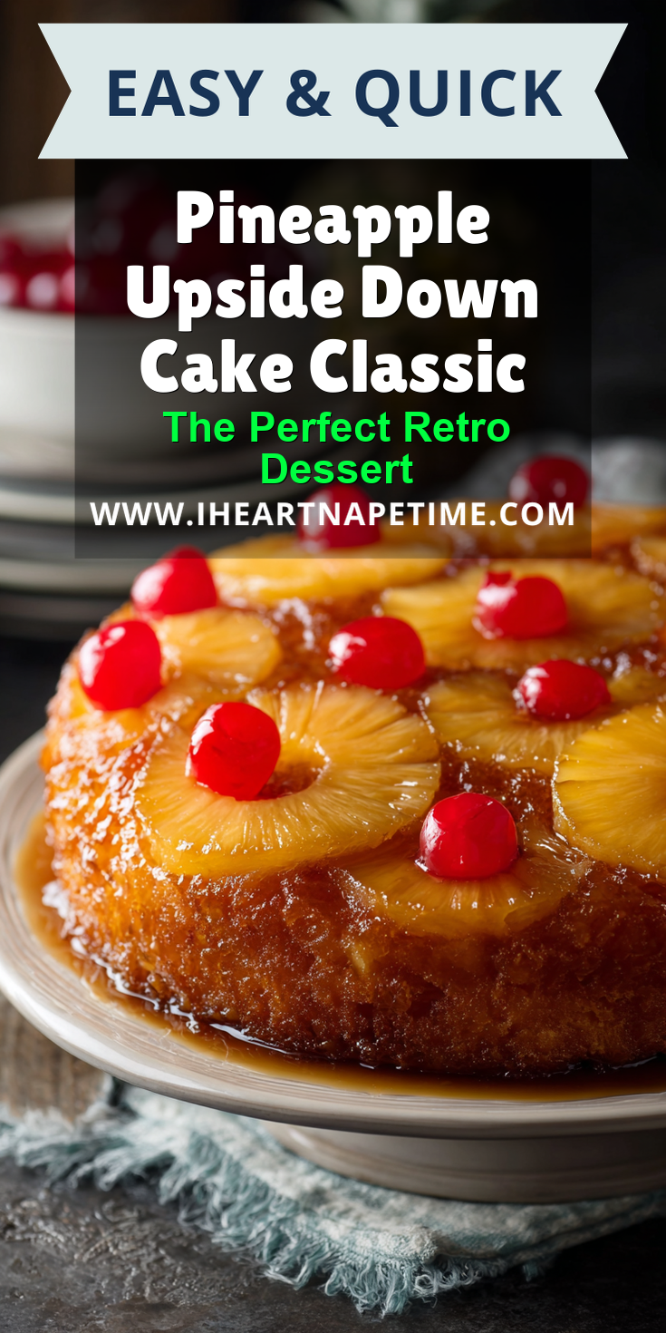 Pineapple Upside Down Cake Classic served warm with cozy spices