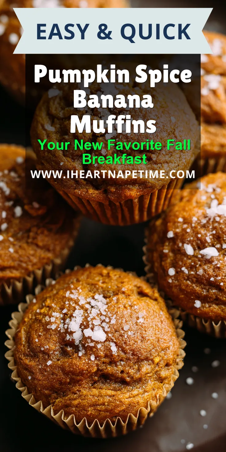 Pumpkin Spice Banana Muffins served warm with cozy spices