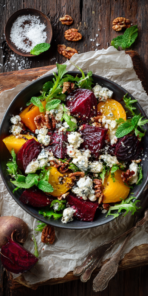 Roasted Beet and Goat Cheese Salad Bowl Recipe