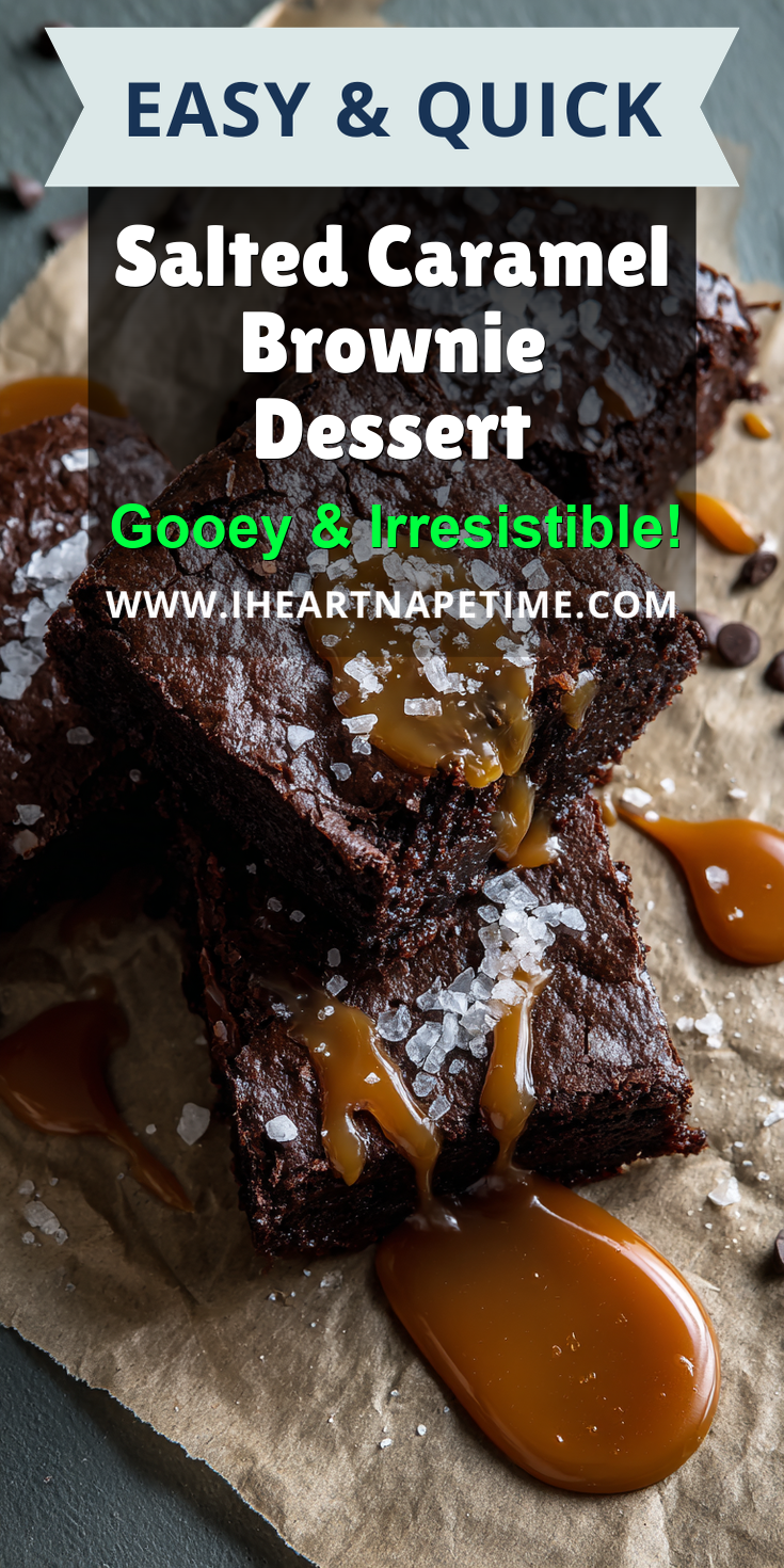 Salted Caramel Brownie Dessert served warm with cozy spices