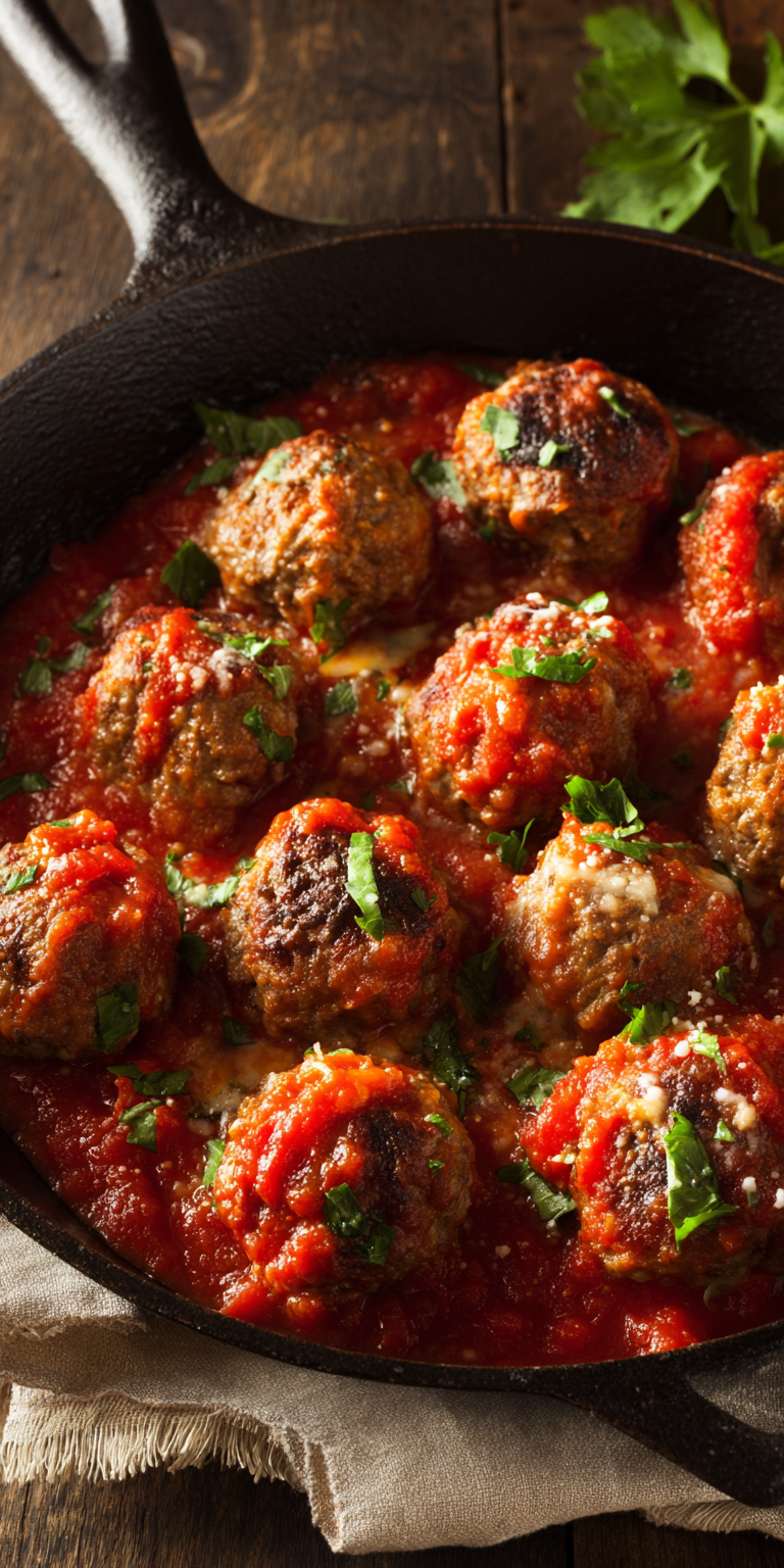 Savory Venison Meatballs in Tomato Sauce Recipe