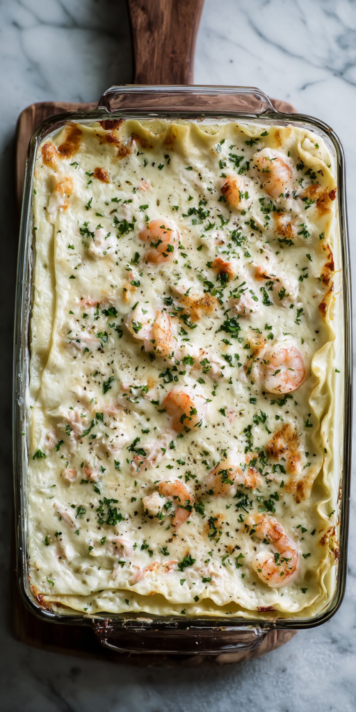 Seafood Lasagna with White Sauce Recipe