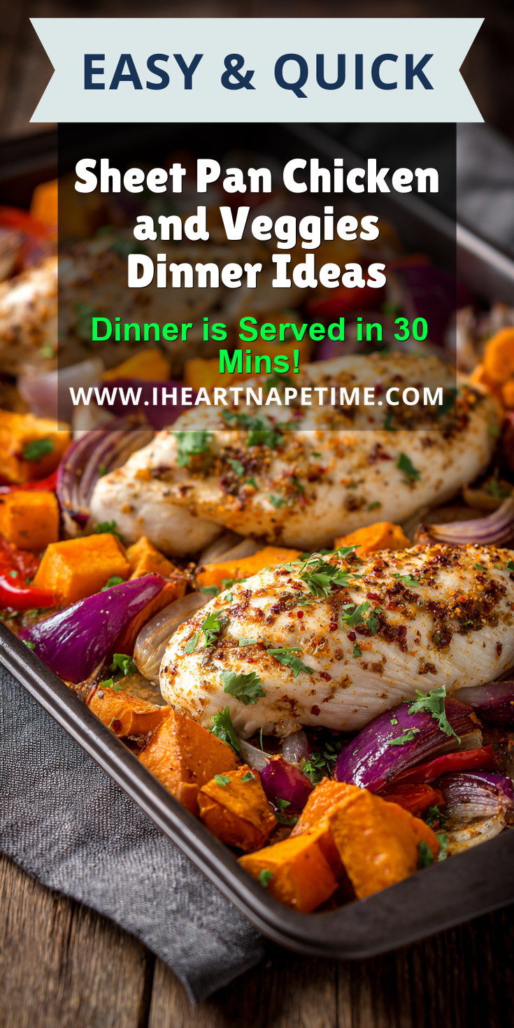 Sheet Pan Chicken and Veggies Dinner Ideas served warm with cozy spices