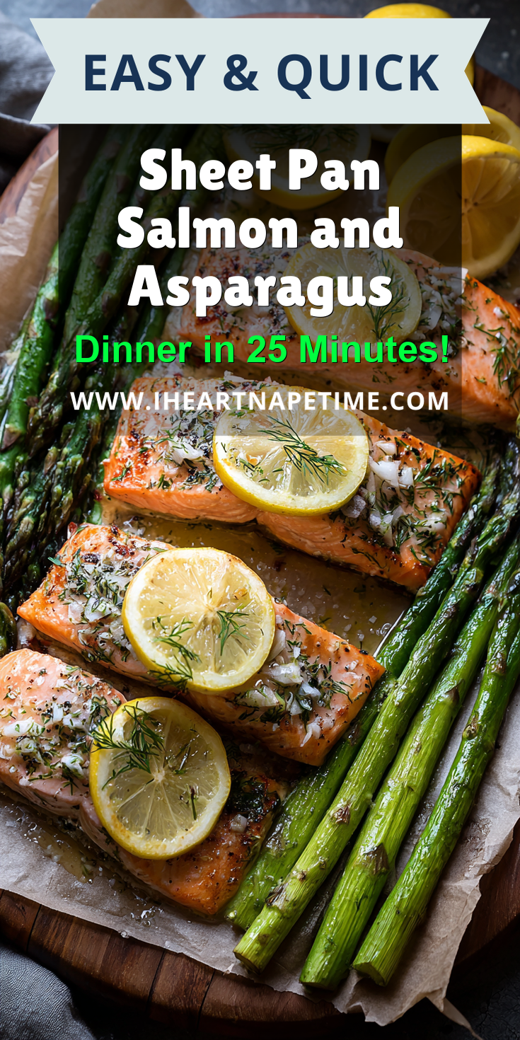 Sheet Pan Salmon and Asparagus served warm with cozy spices