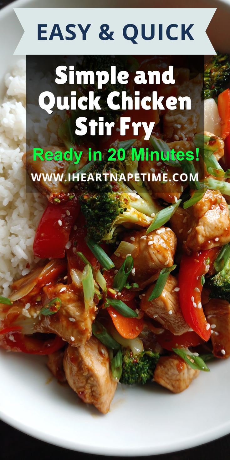 Simple and Quick Chicken Stir Fry served warm with cozy spices