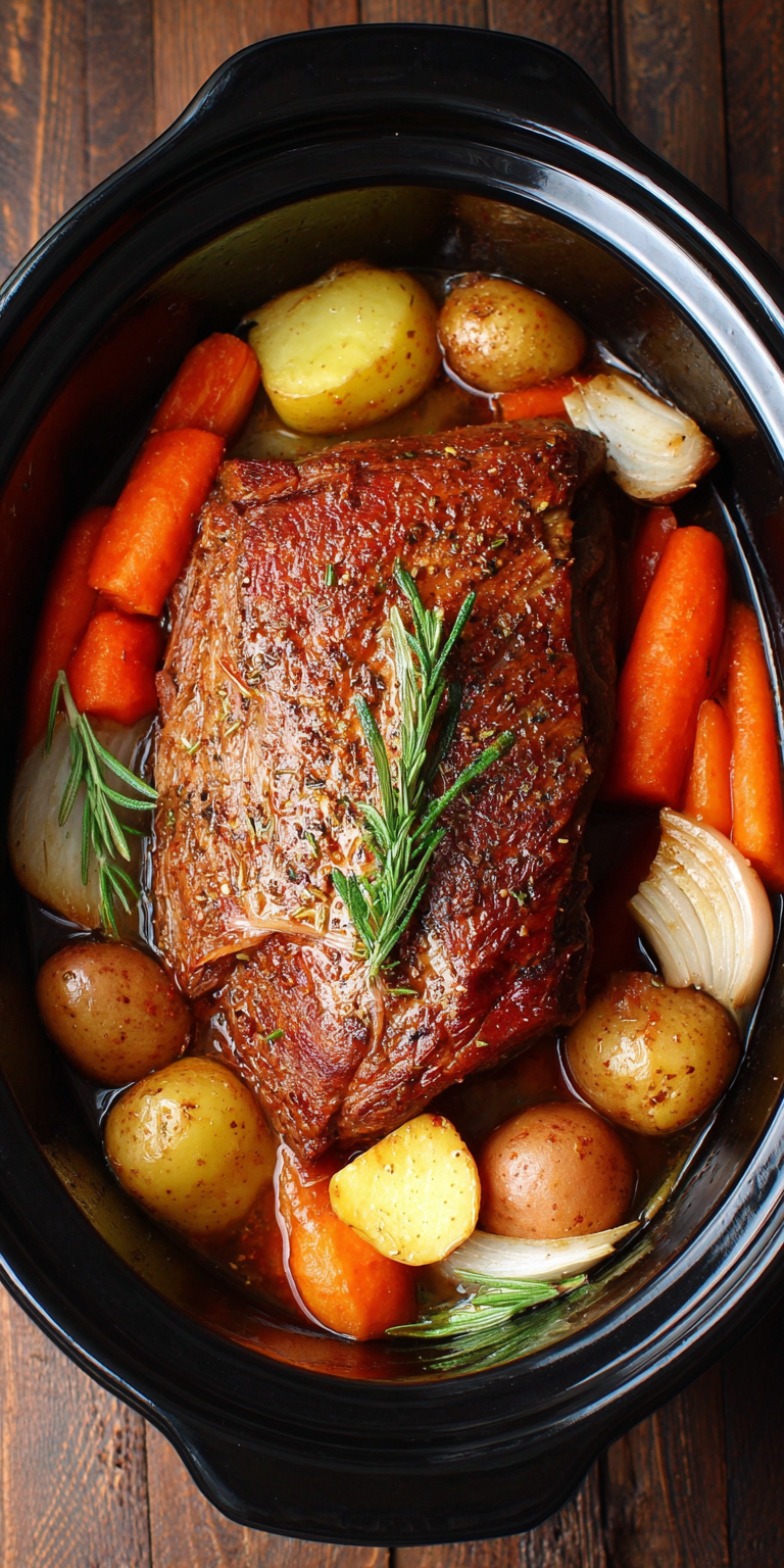 Slow Cooker Venison Roast with Vegetables Recipe