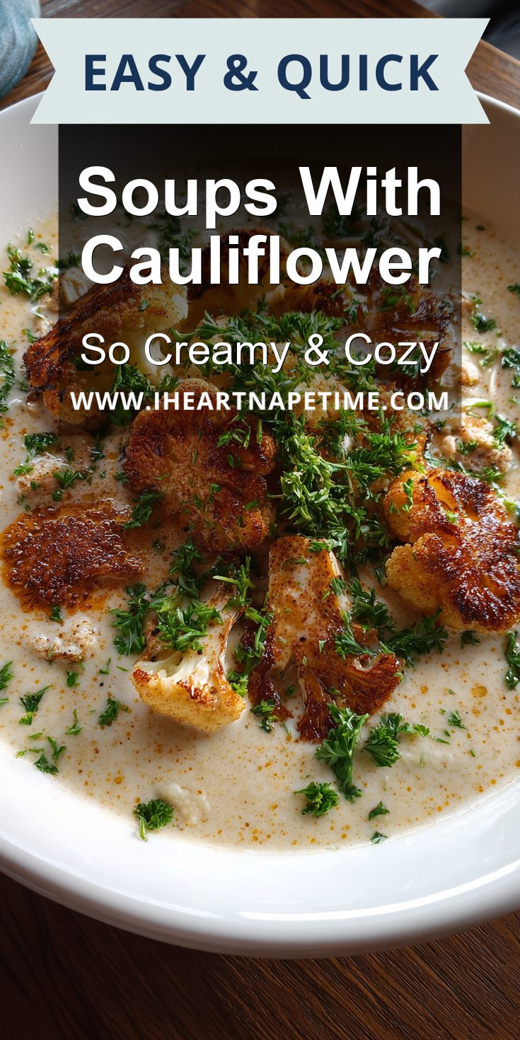 Soups With Cauliflower served warm with cozy spices
