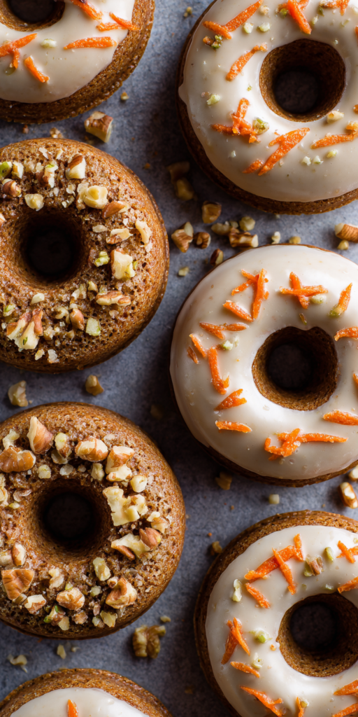 Spiced Carrot Cake Donuts Baked Recipe