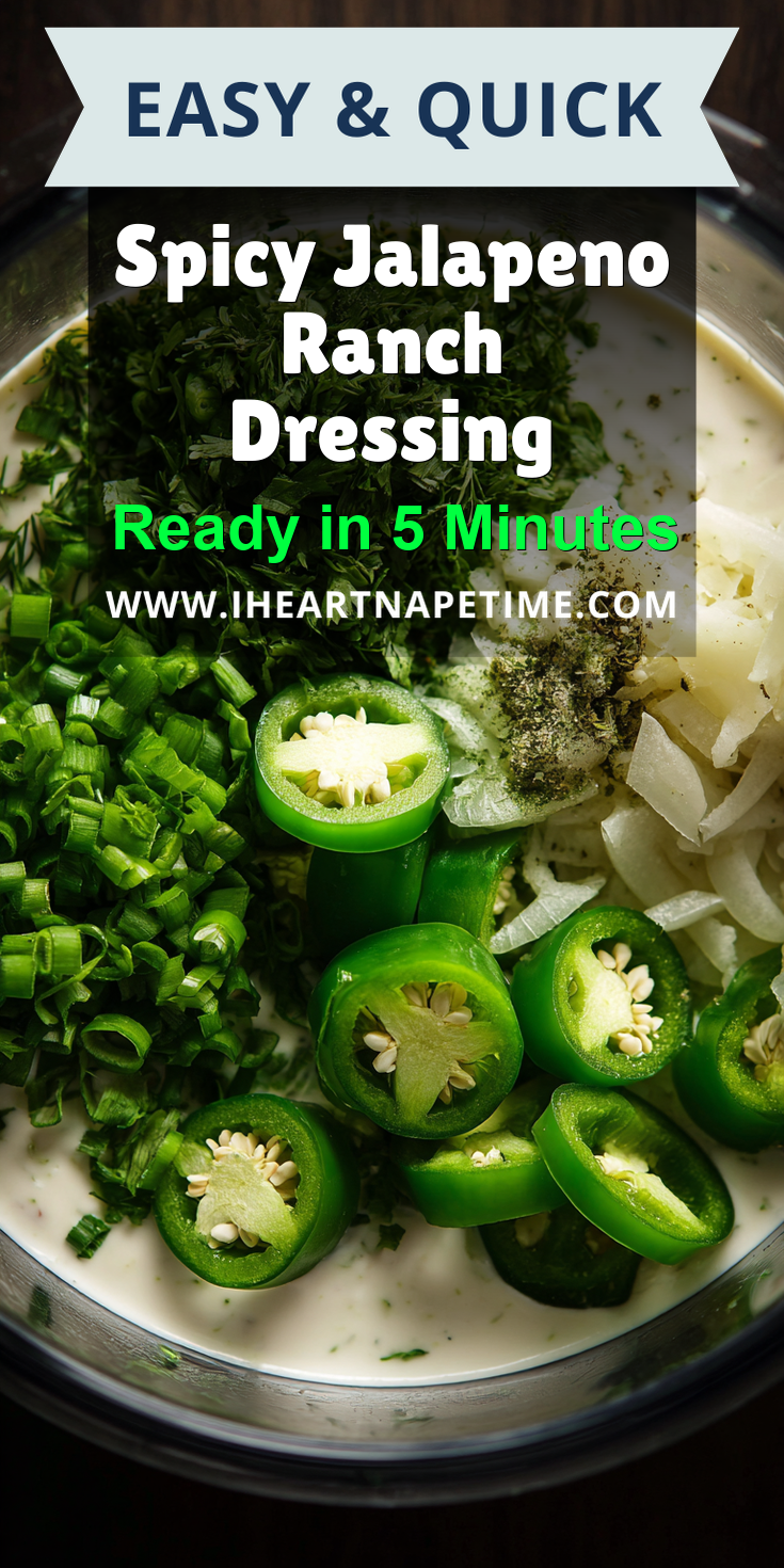 Spicy Jalapeno Ranch Dressing served warm with cozy spices
