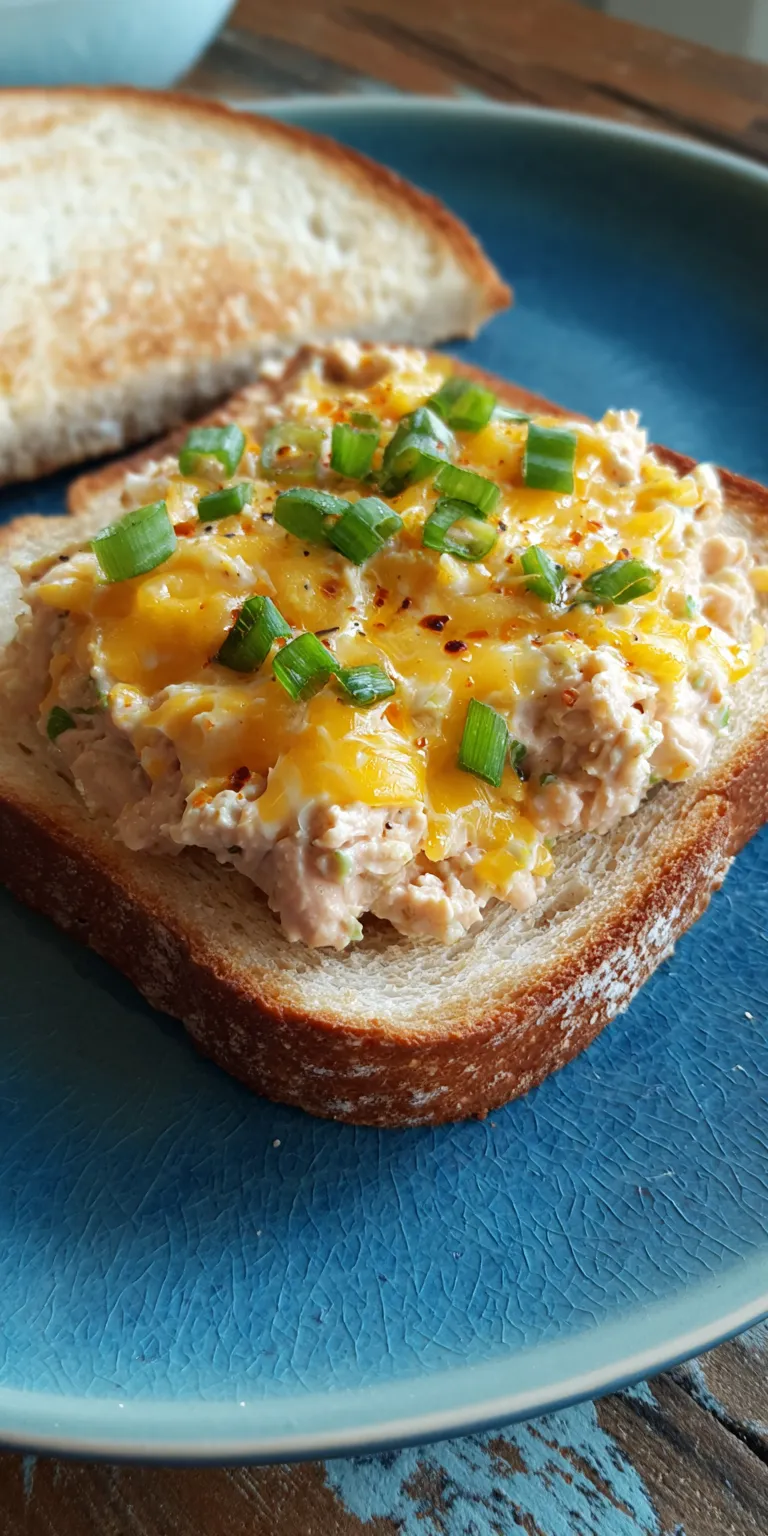 Spicy Tuna Melt High Protein Lunch served warm with cozy spices