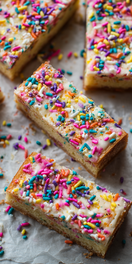 Spring Confetti Blondie Bars Recipe