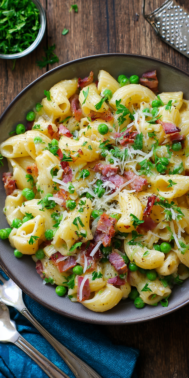 Spring Pea and Pancetta Pasta Recipe