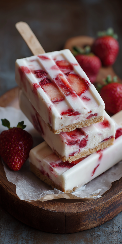 Strawberry Shortcake Ice Cream Bars Recipe