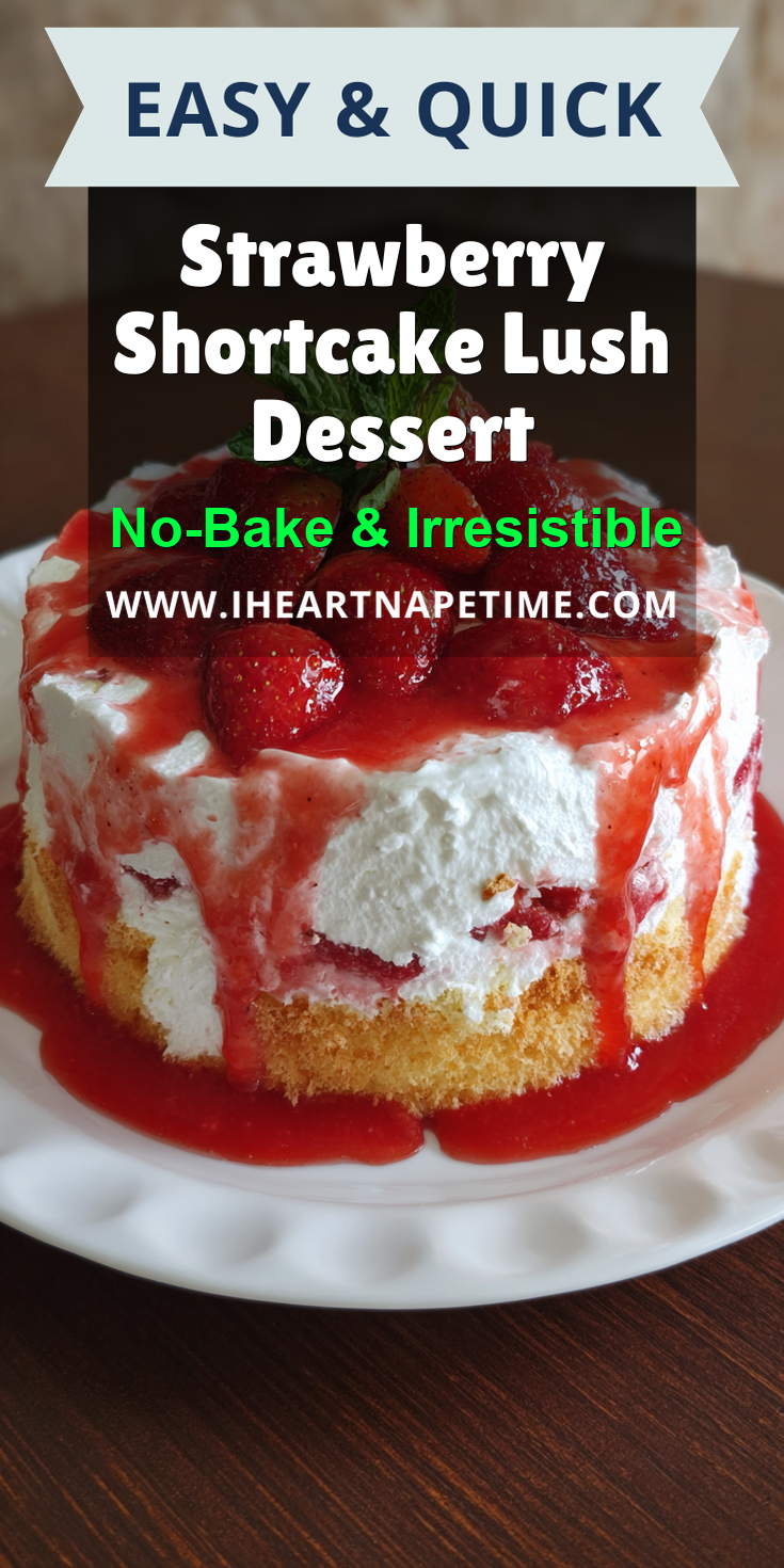 Strawberry Shortcake Lush Dessert served warm with cozy spices