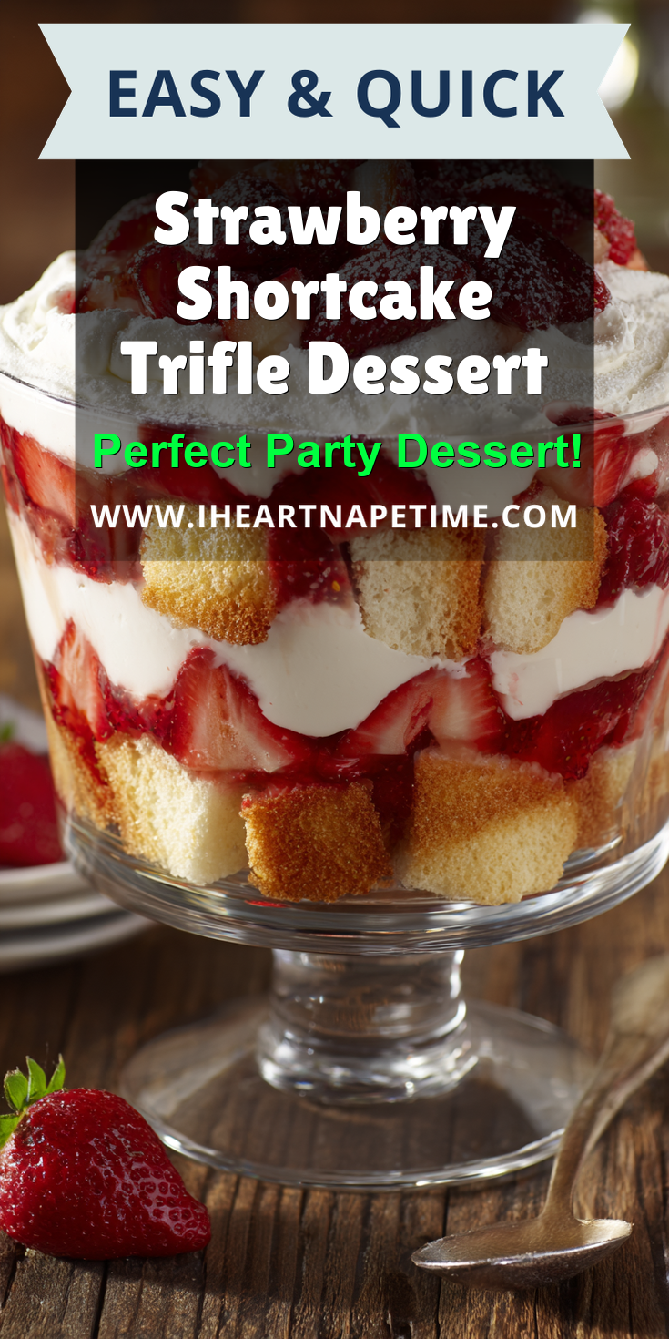 Strawberry Shortcake Trifle Dessert served warm with cozy spices