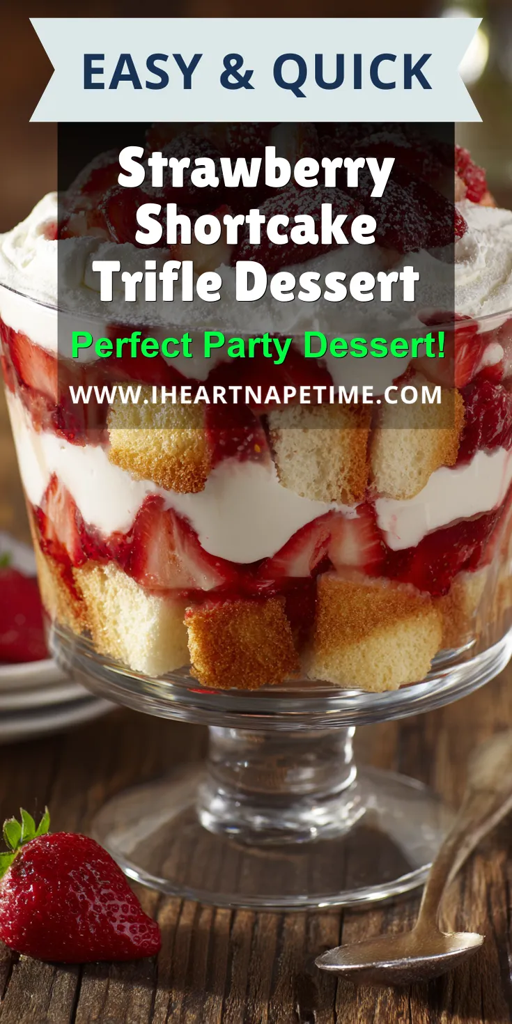 Strawberry Shortcake Trifle Dessert served warm with cozy spices