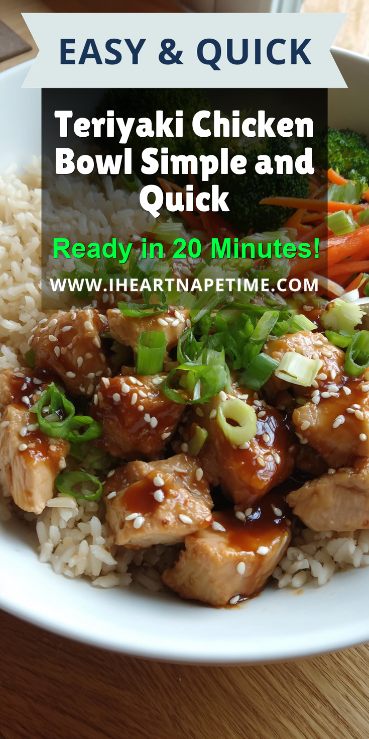 Teriyaki Chicken Bowl Simple and Quick served warm with cozy spices