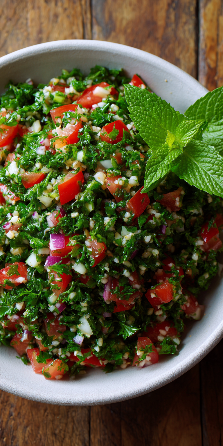 Traditional Tabbouleh Parsley Salad Recipe