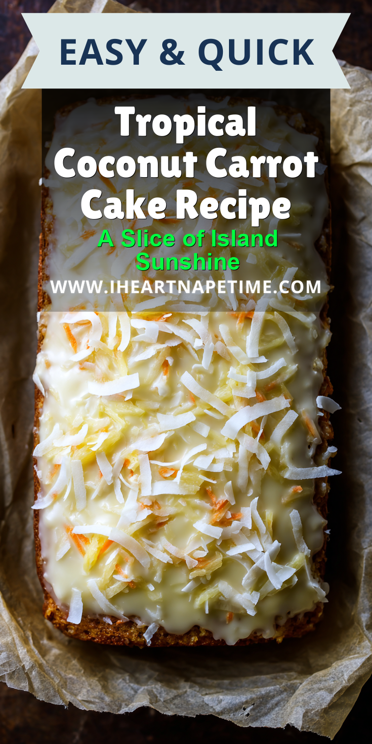 Tropical Coconut Carrot Cake Recipe served warm with cozy spices