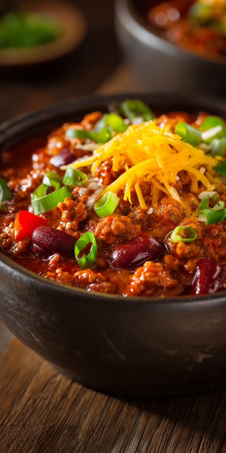 Turkey Chili Healthy High Protein Meals served warm with cozy spices