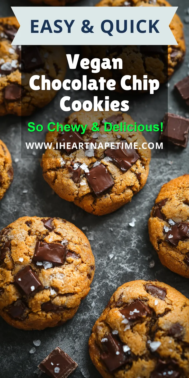 Vegan Chocolate Chip Cookies served warm with cozy spices