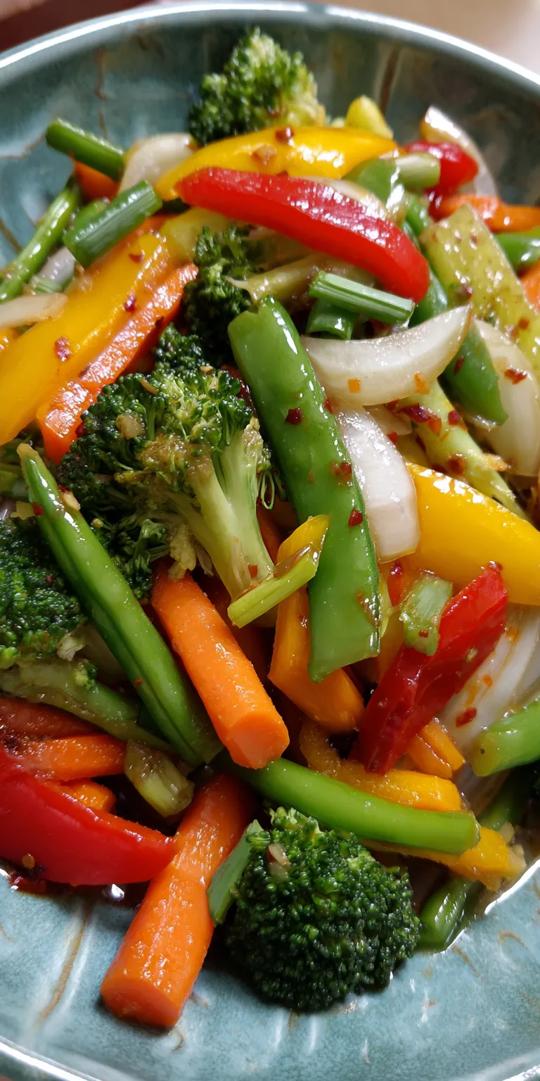 Vegetable Stir Fry Quick Dinner served warm with cozy spices