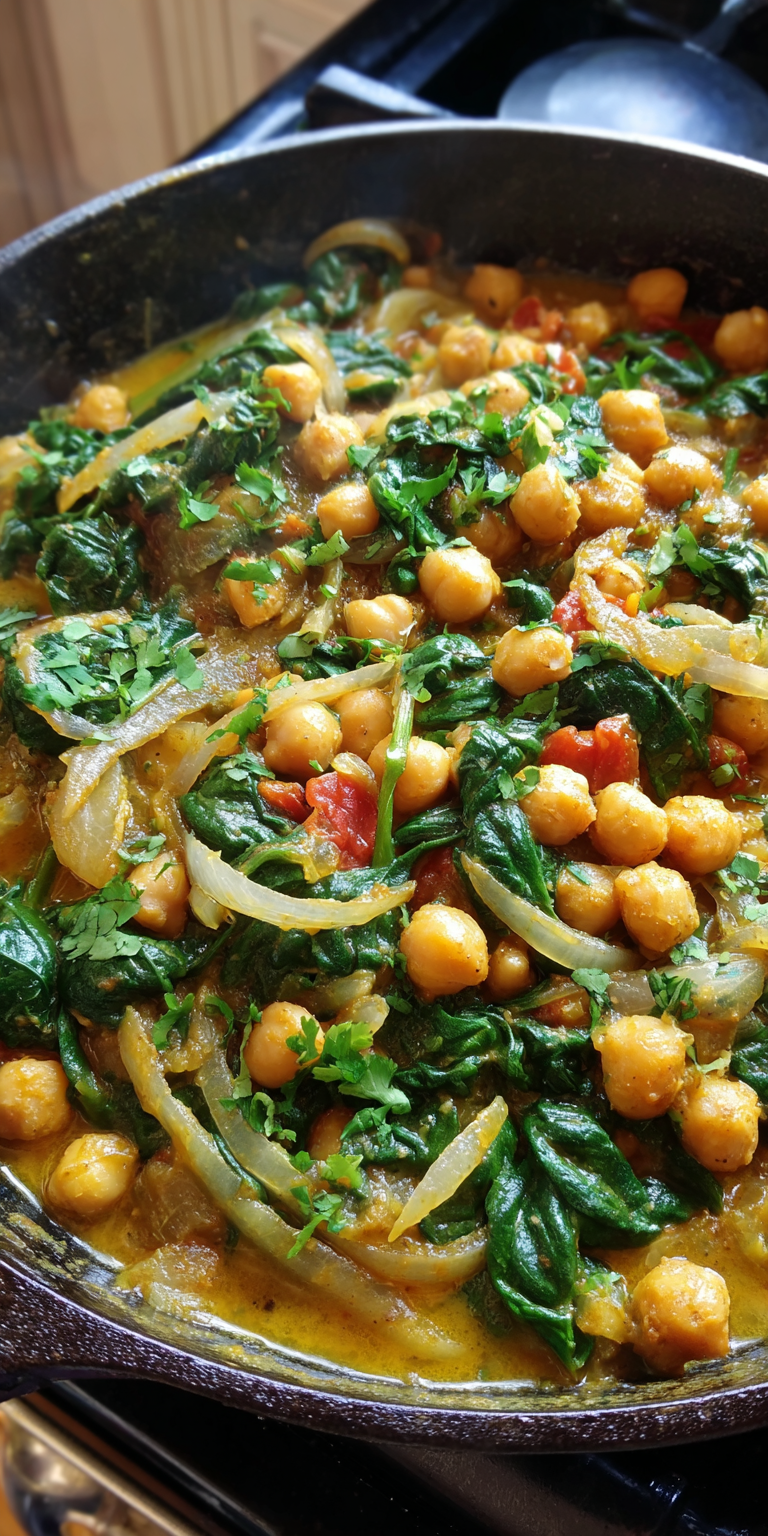 Vegetarian Chickpea Curry Easy Dinner Ideas served warm with gentle spices and a cozy aroma
