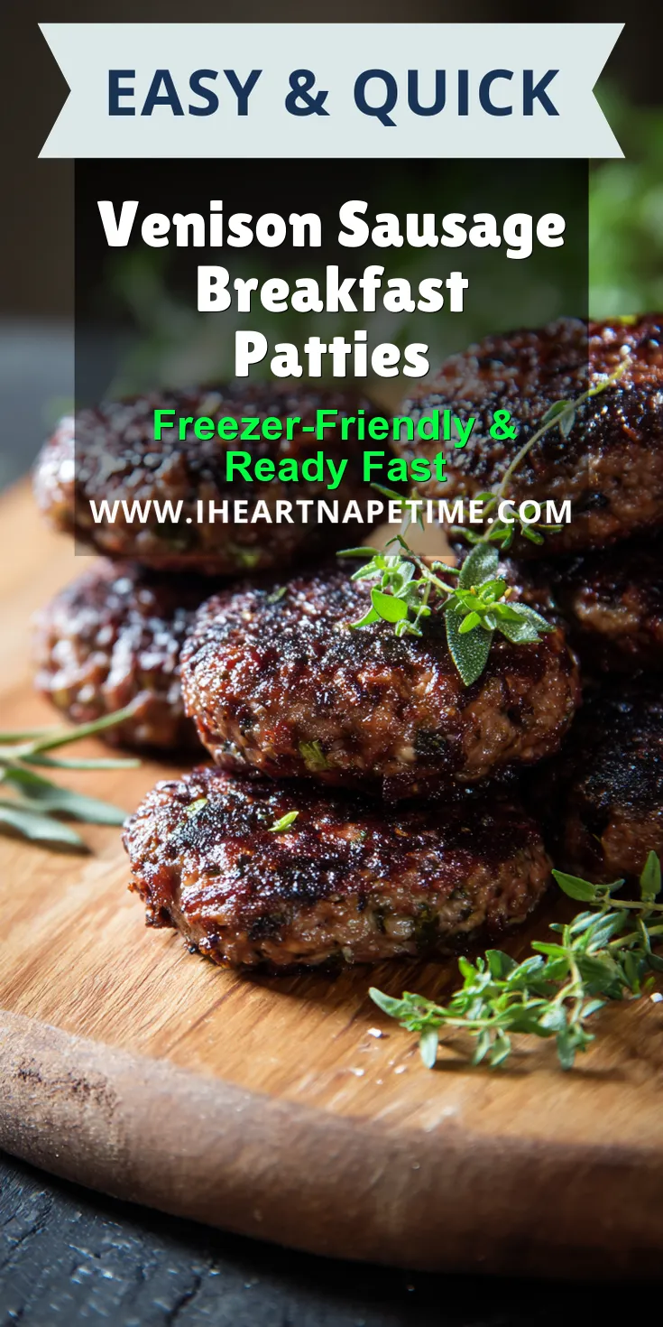 Venison Sausage Breakfast Patties served warm with cozy spices