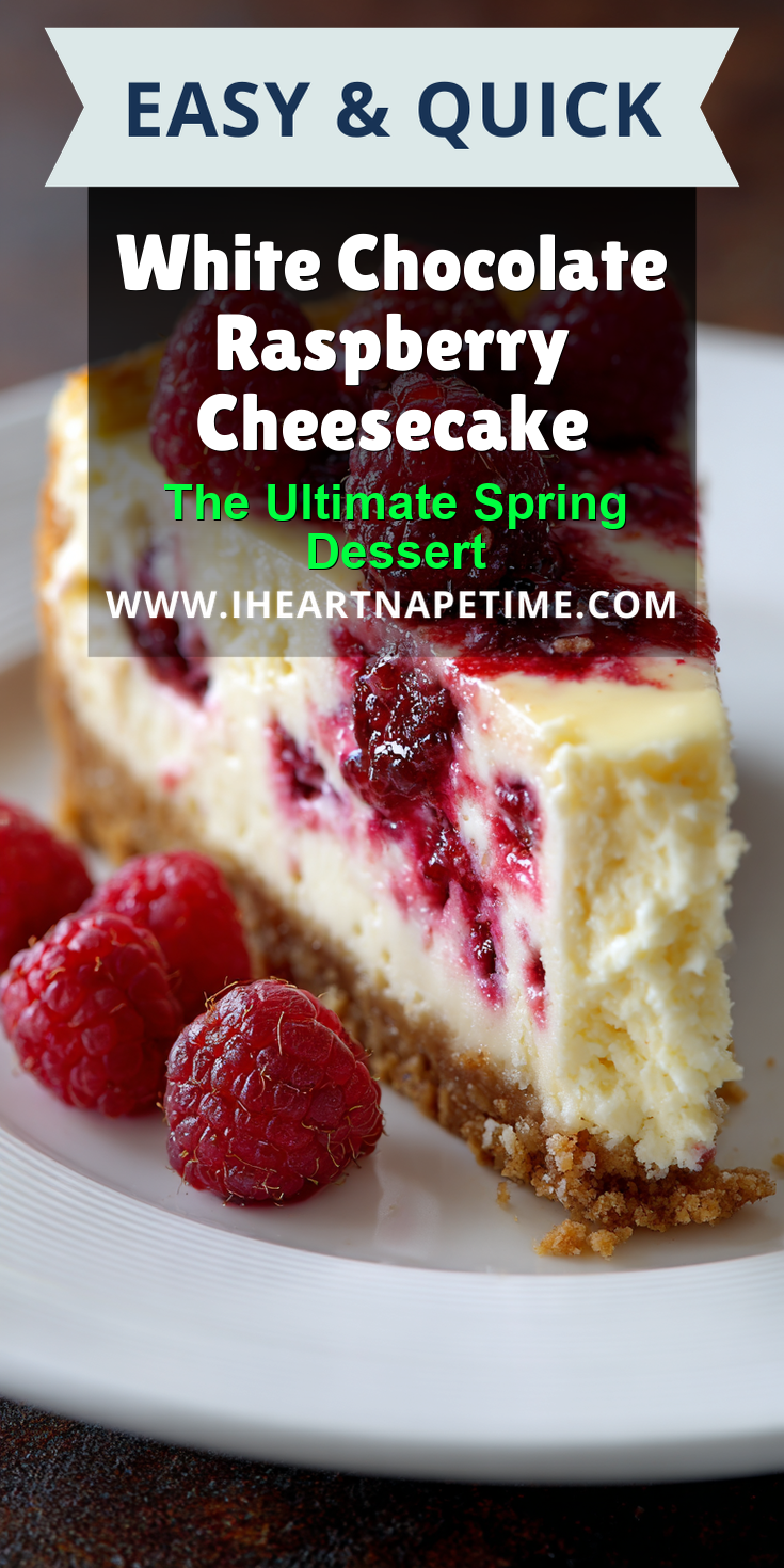 White Chocolate Raspberry Cheesecake served warm with cozy spices
