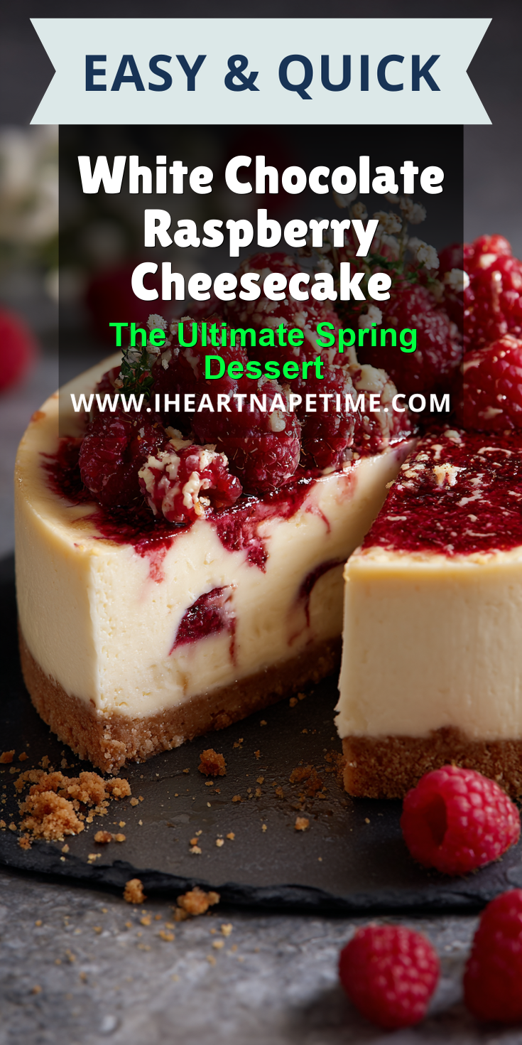 White Chocolate Raspberry Cheesecake served warm with cozy spices