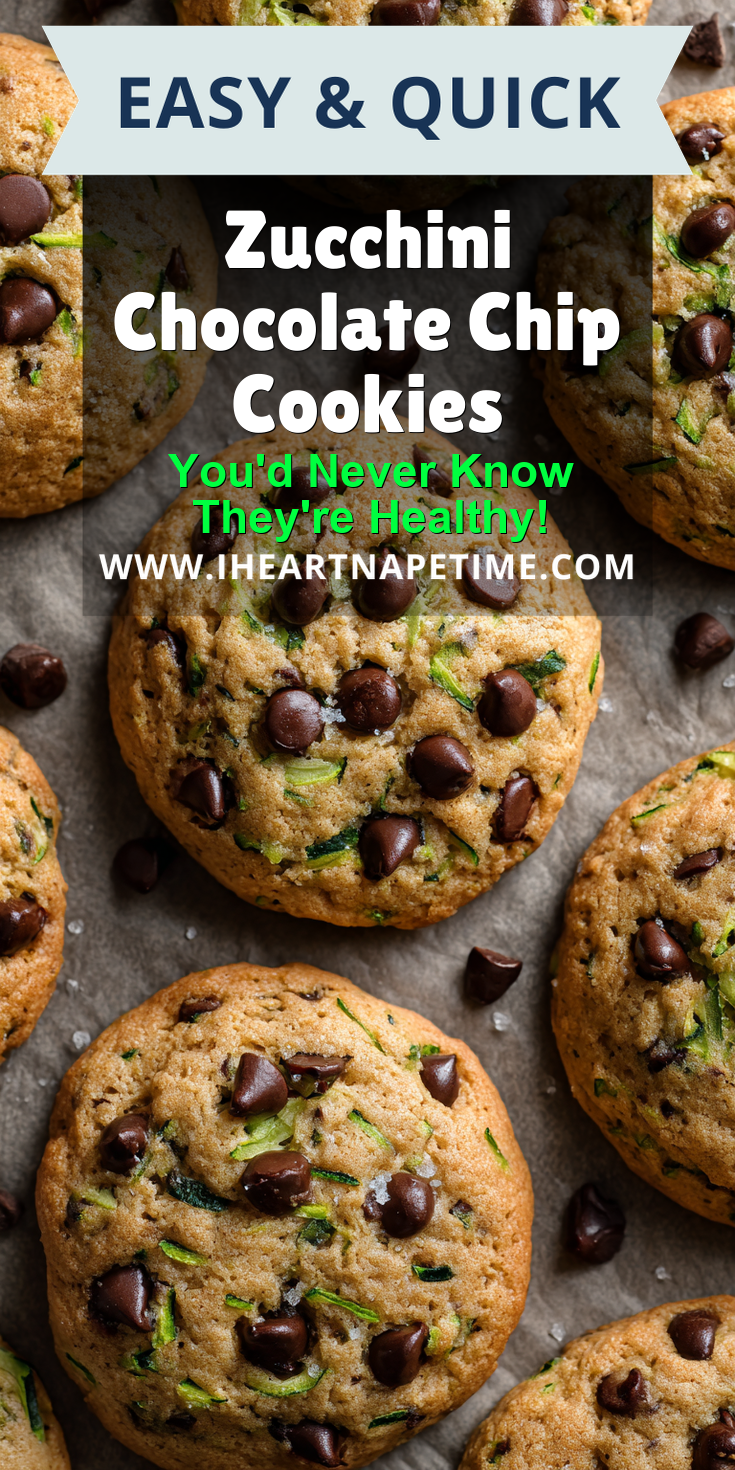 Zucchini Chocolate Chip Cookies served warm with cozy spices