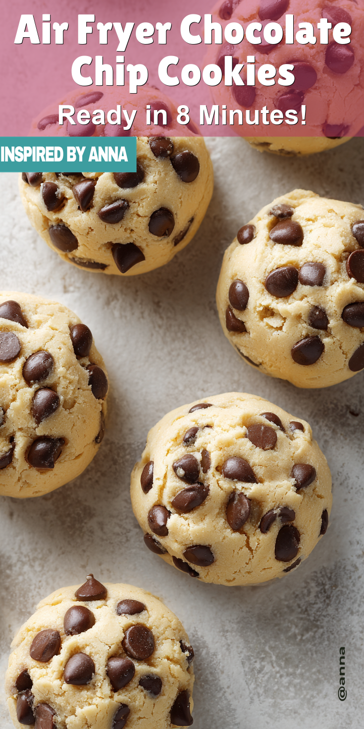 Air Fryer Chocolate Chip Cookies served warm with cozy spices