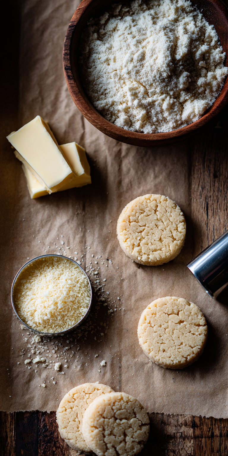 Almond Flour Shortbread Cookies served warm with cozy spices