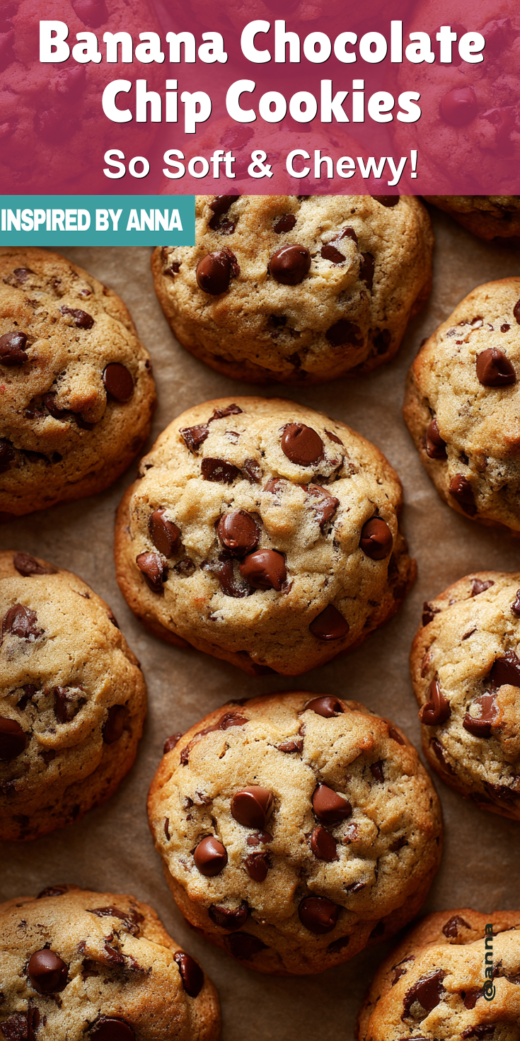 Banana Chocolate Chip Cookies served warm with cozy spices