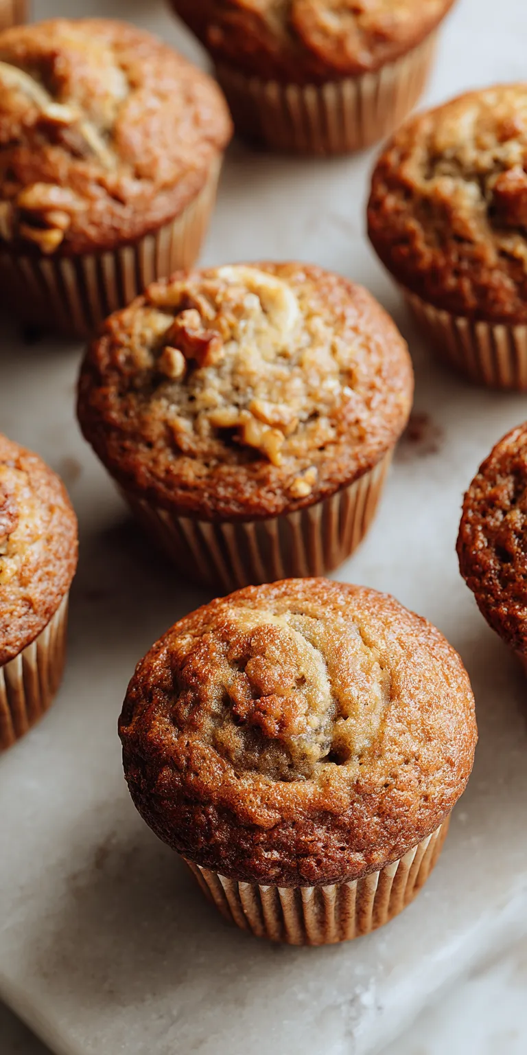 Brown Butter Banana Muffins served warm with cozy spices