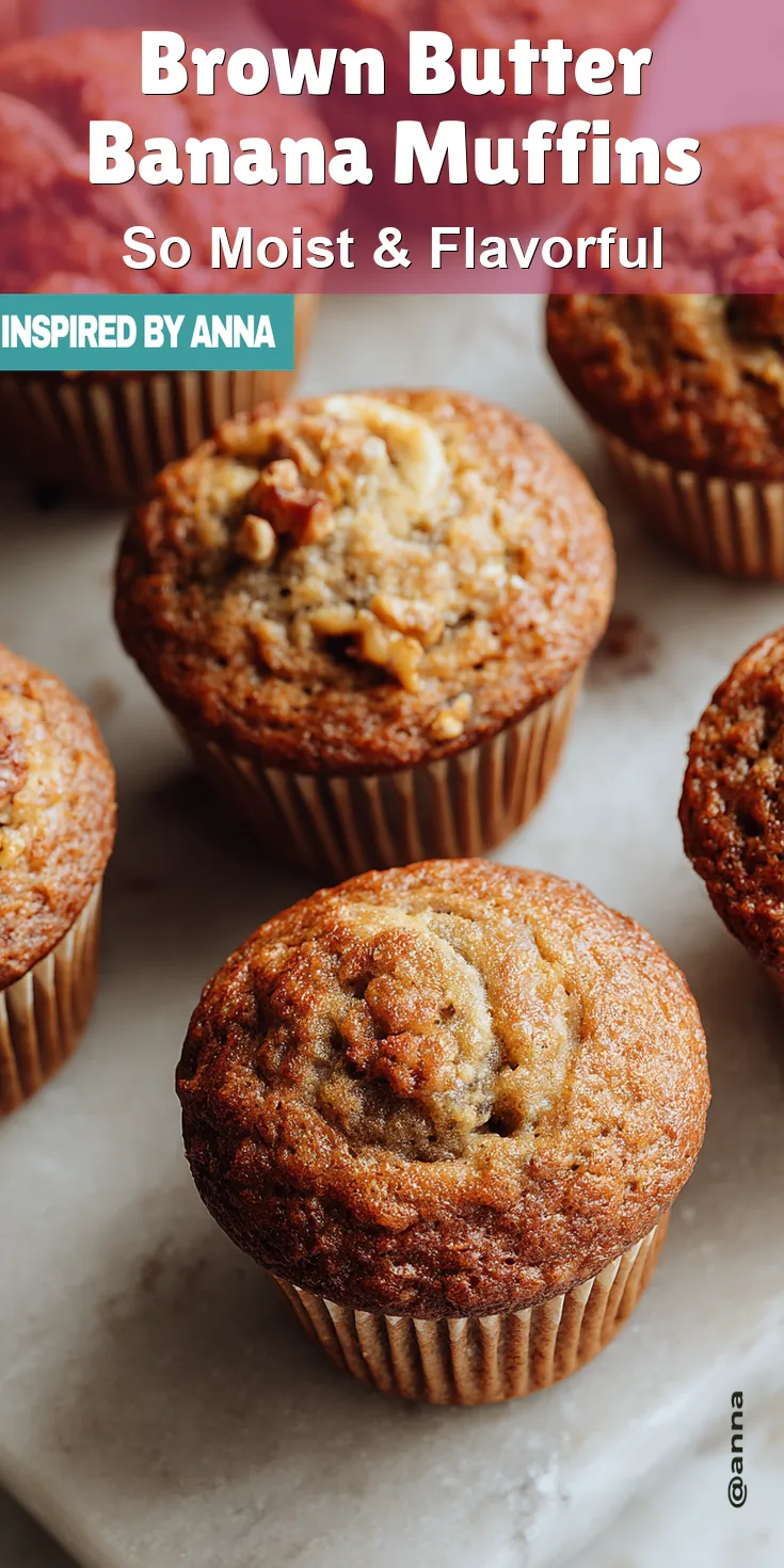 Brown Butter Banana Muffins served warm with cozy spices