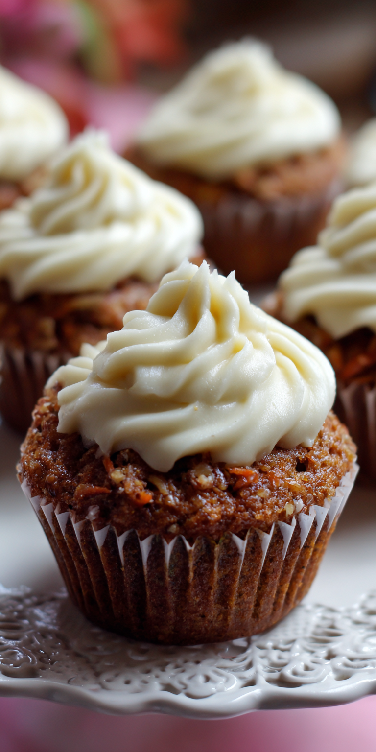 Carrot Cake Banana Muffins with Frosting Recipe