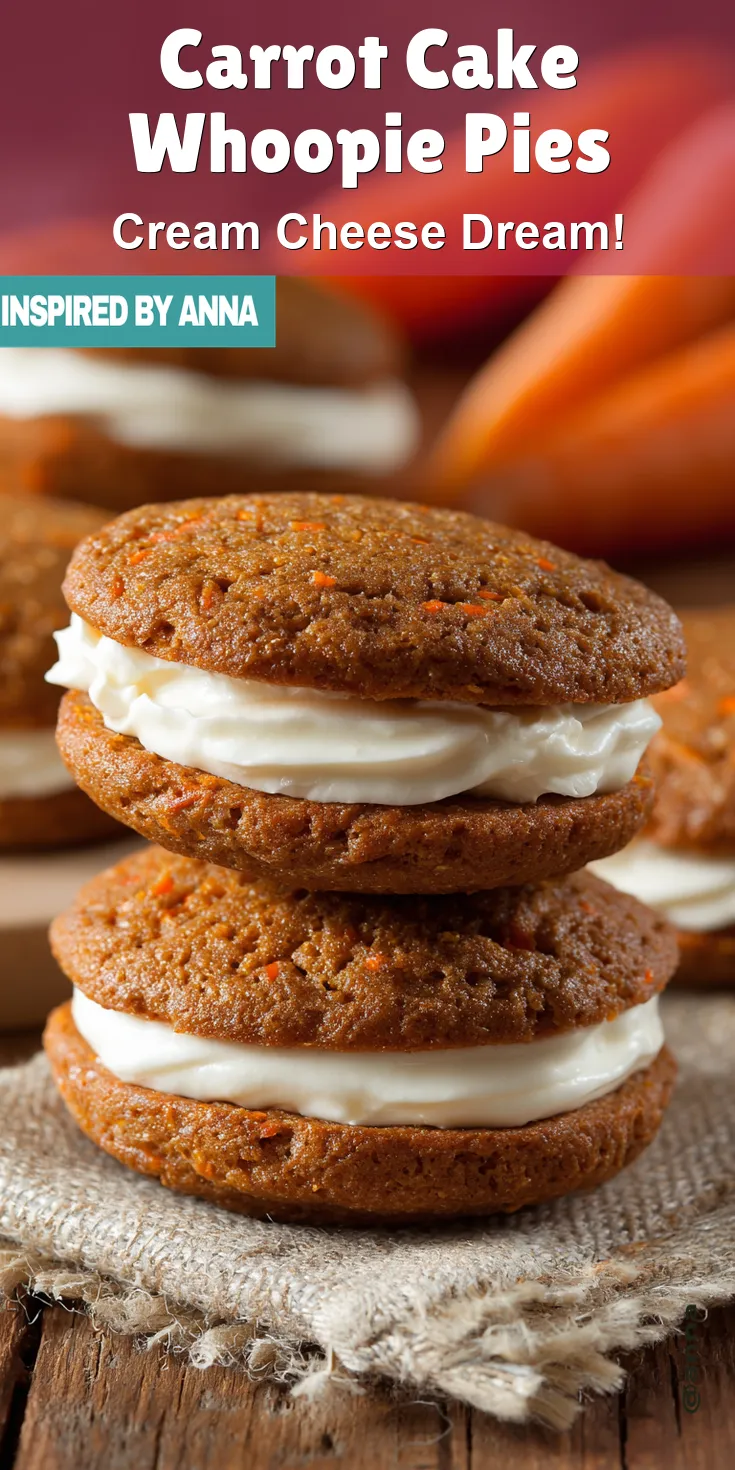 Carrot Cake Whoopie Pies served warm with cozy spices